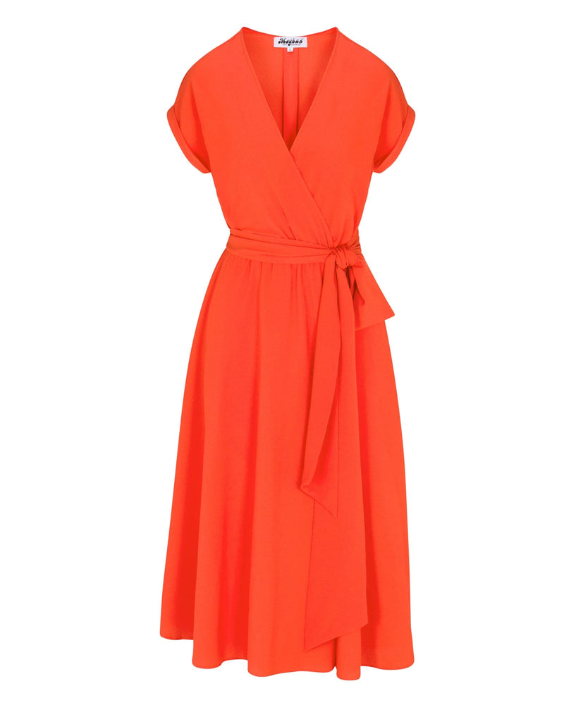 Jasmine Midi Dress - Flame – Meghan Fabulous