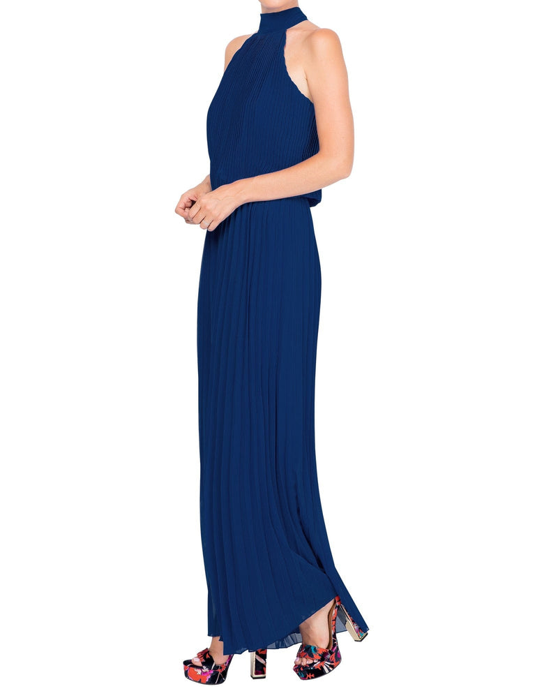 Wild Orchid Pleat Jumpsuit - Navy