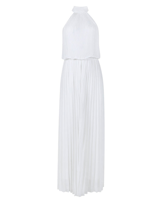 Wild Orchid Pleat Jumpsuit - White