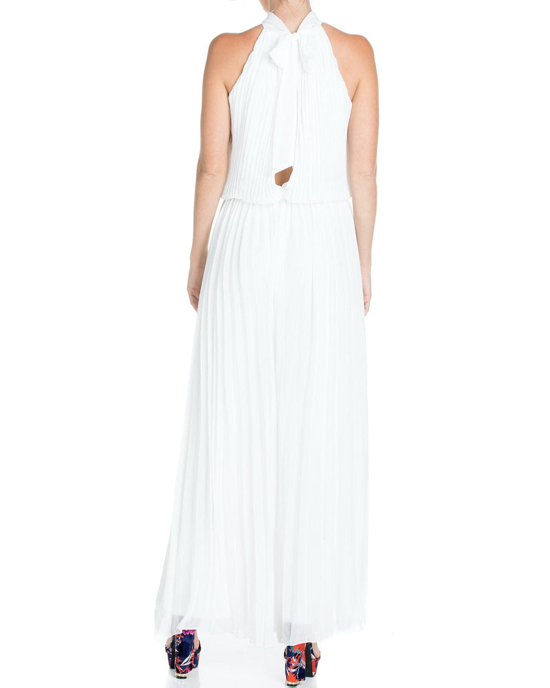 Wild Orchid Pleat Jumpsuit - White – Meghan Fabulous