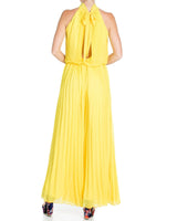 Wild Orchid Pleat Jumpsuit - Yellow