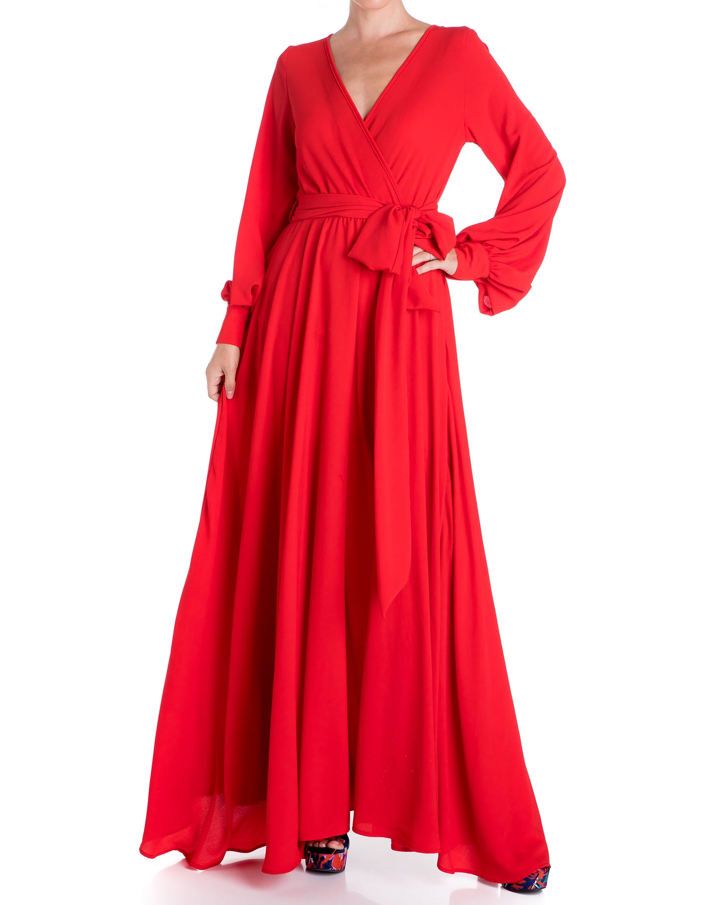 LilyPad Maxi Dress - Cherry