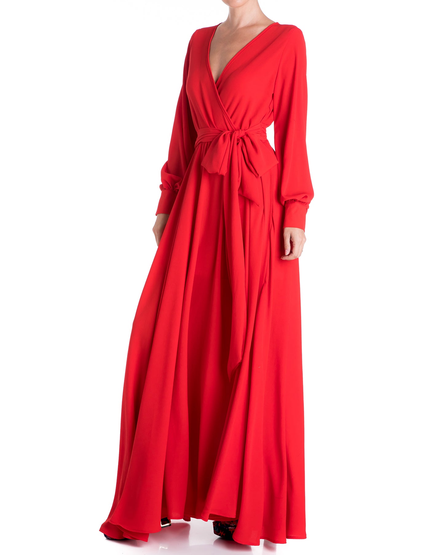 LilyPad Maxi Dress - Cherry