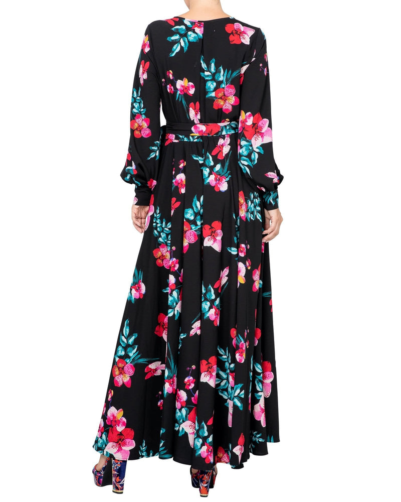 LilyPad Maxi Dress - Orchid Black – Meghan Fabulous
