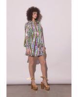 Martini Dress - Lime Glitter