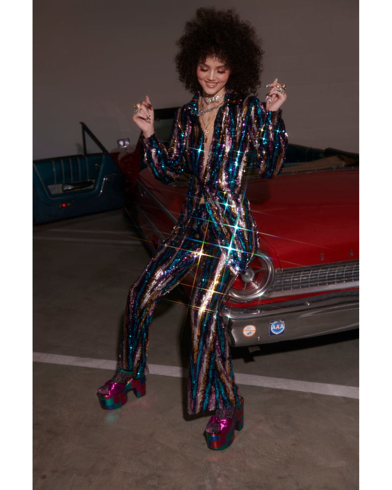 Martini Sequin Pants - Rainbow Glitter – Meghan Fabulous