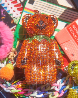 Grateful Dead Fabulous Dancing Bear Clutch - Orange