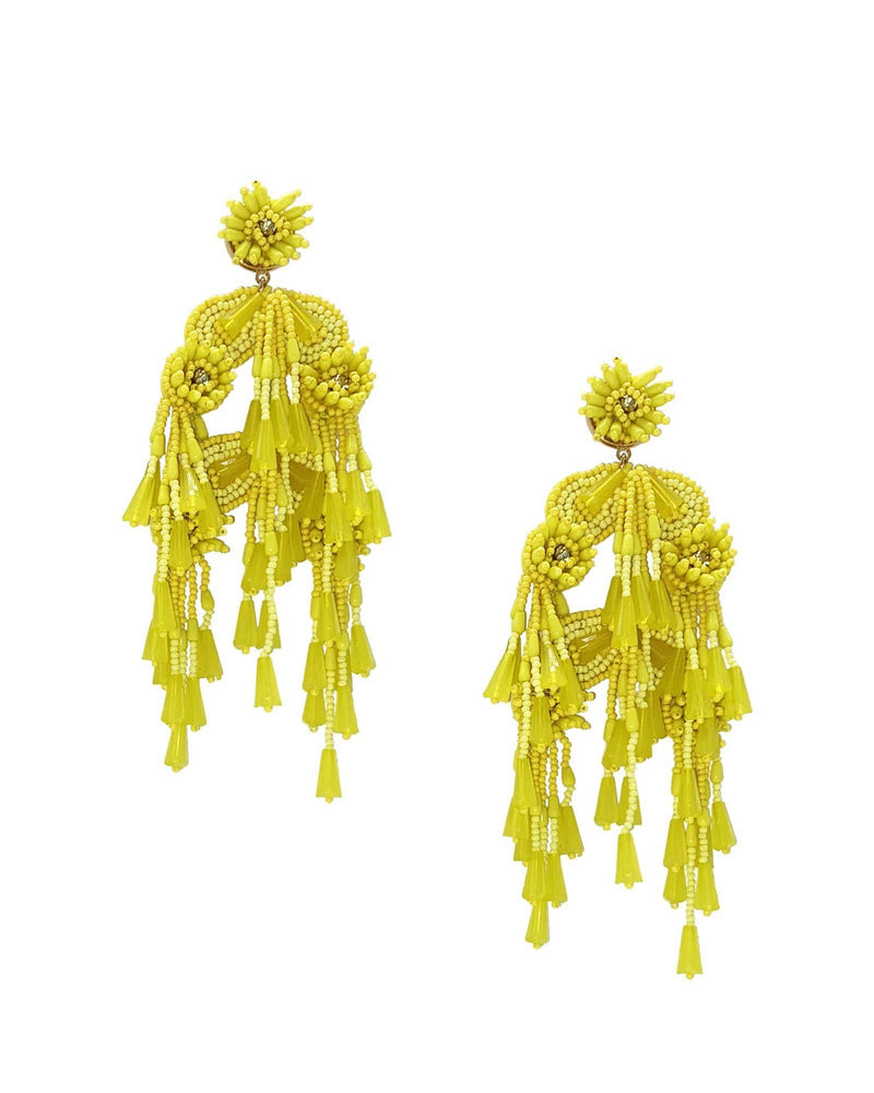 Firework Earrings - Yellow - Meghan Fabulous
