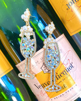 Pop Fizz Clink Rhinestone Earrings