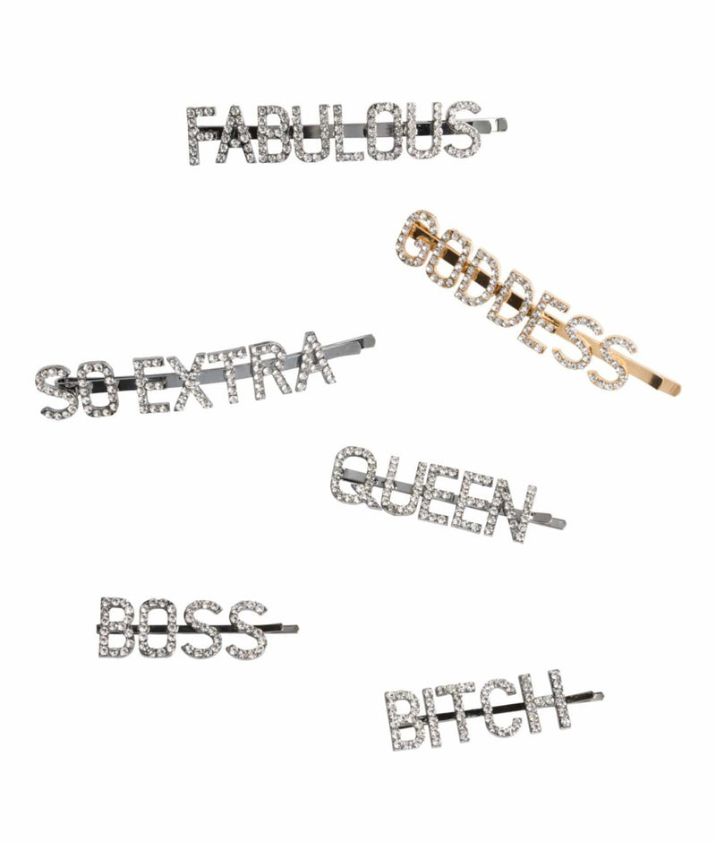 When You're Extra Rhinestone Hair Clips