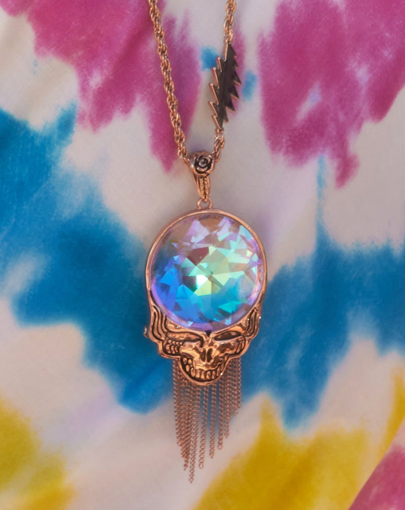 Steal Your Prism Fringe Necklace - Rose Gold